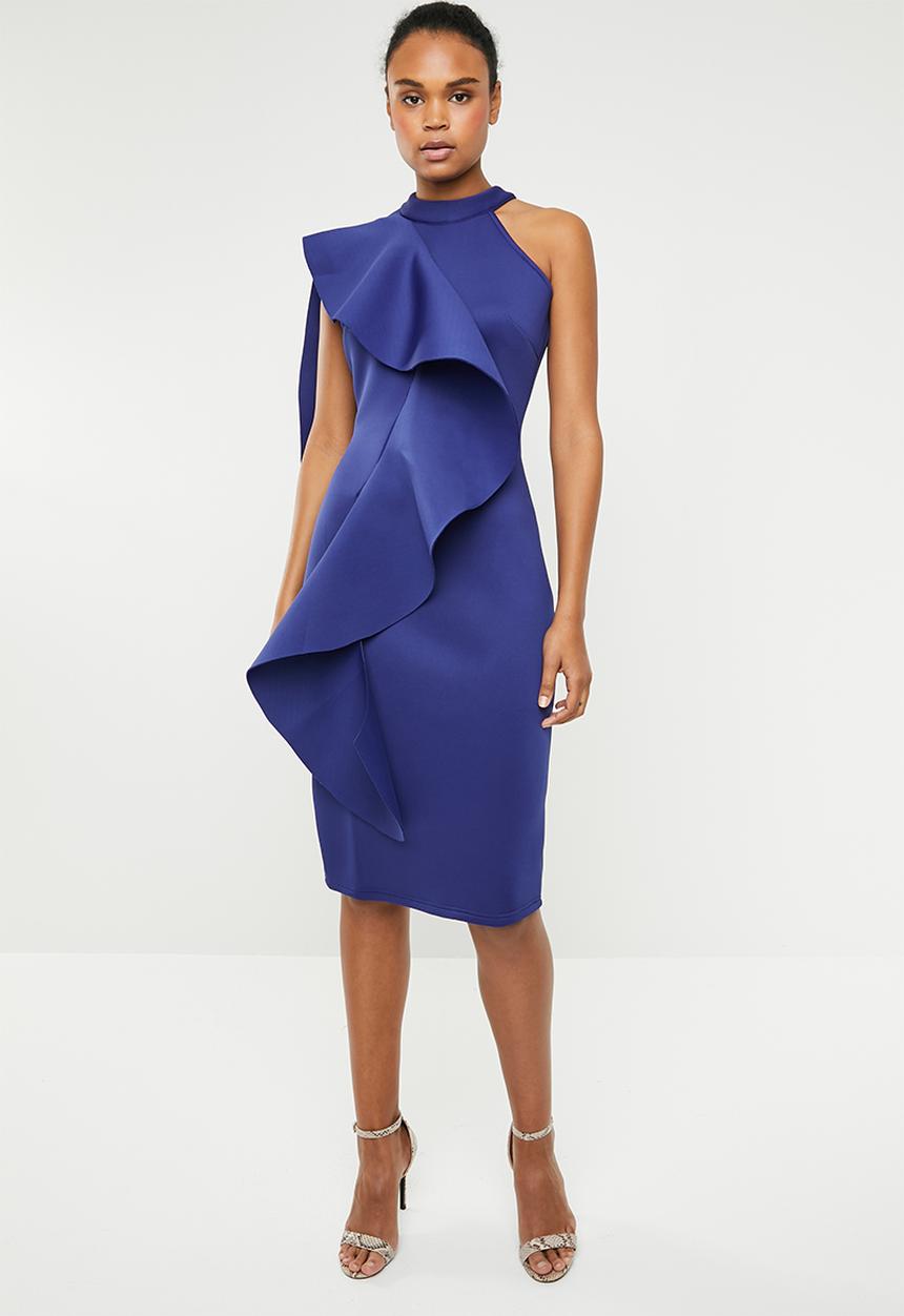 STYLE REPUBLIC - Ruffle detail dress - blue