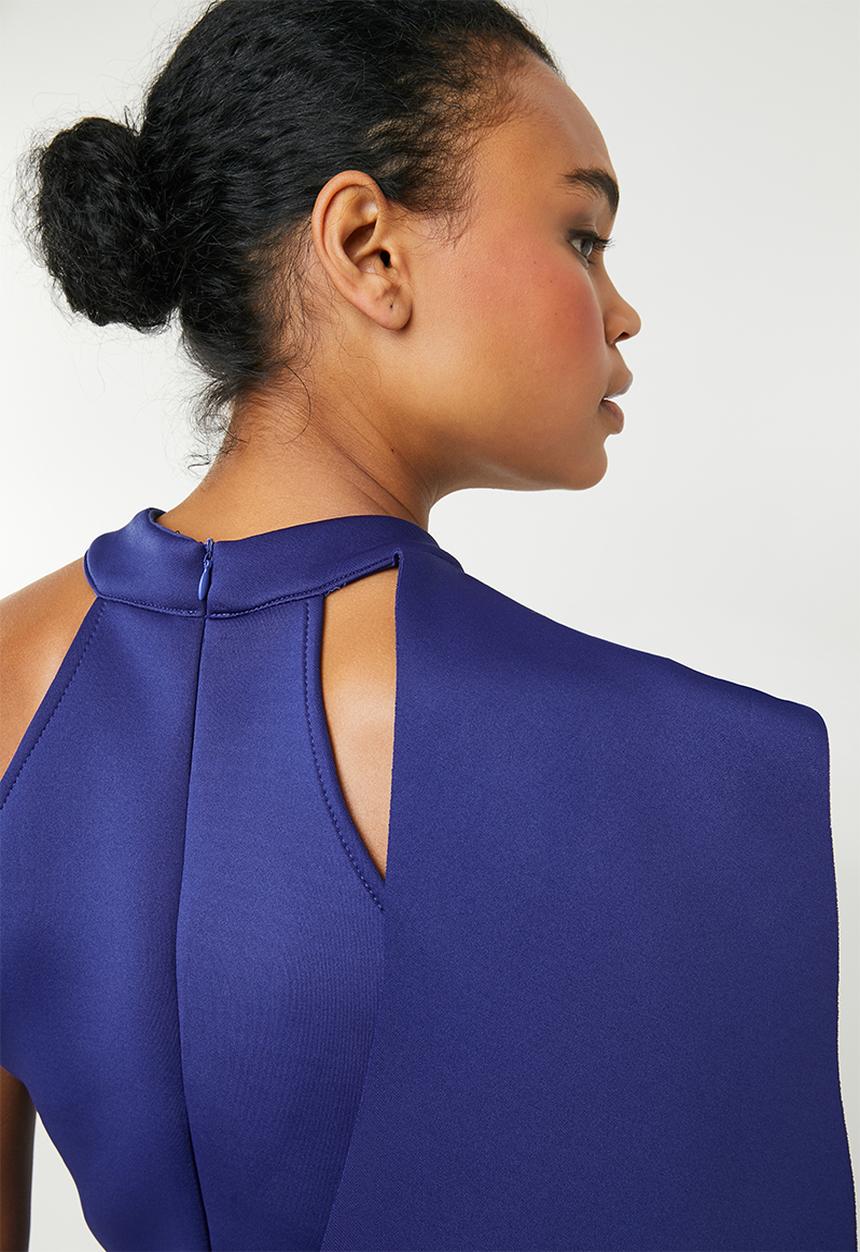 STYLE REPUBLIC - Ruffle detail dress - blue