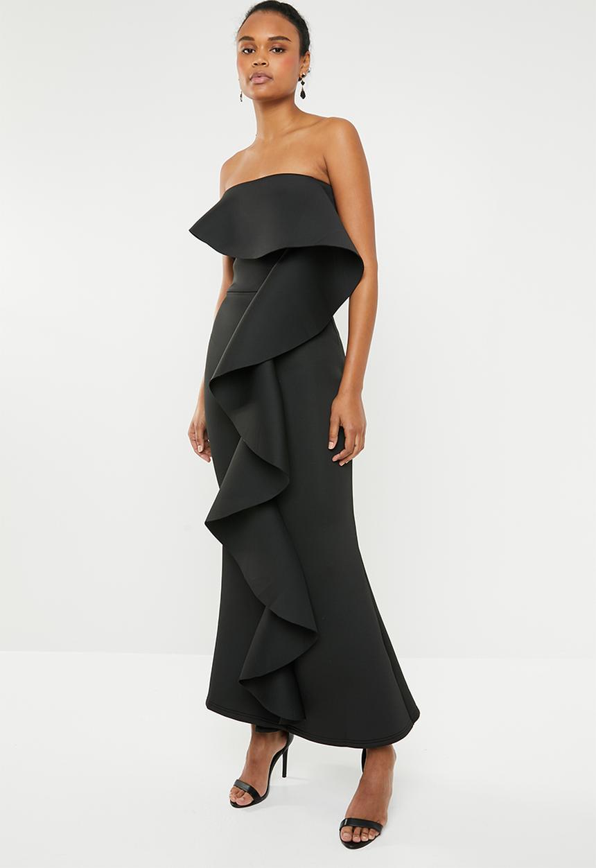 STYLE REPUBLIC - Ruffle detail maxi dress - black