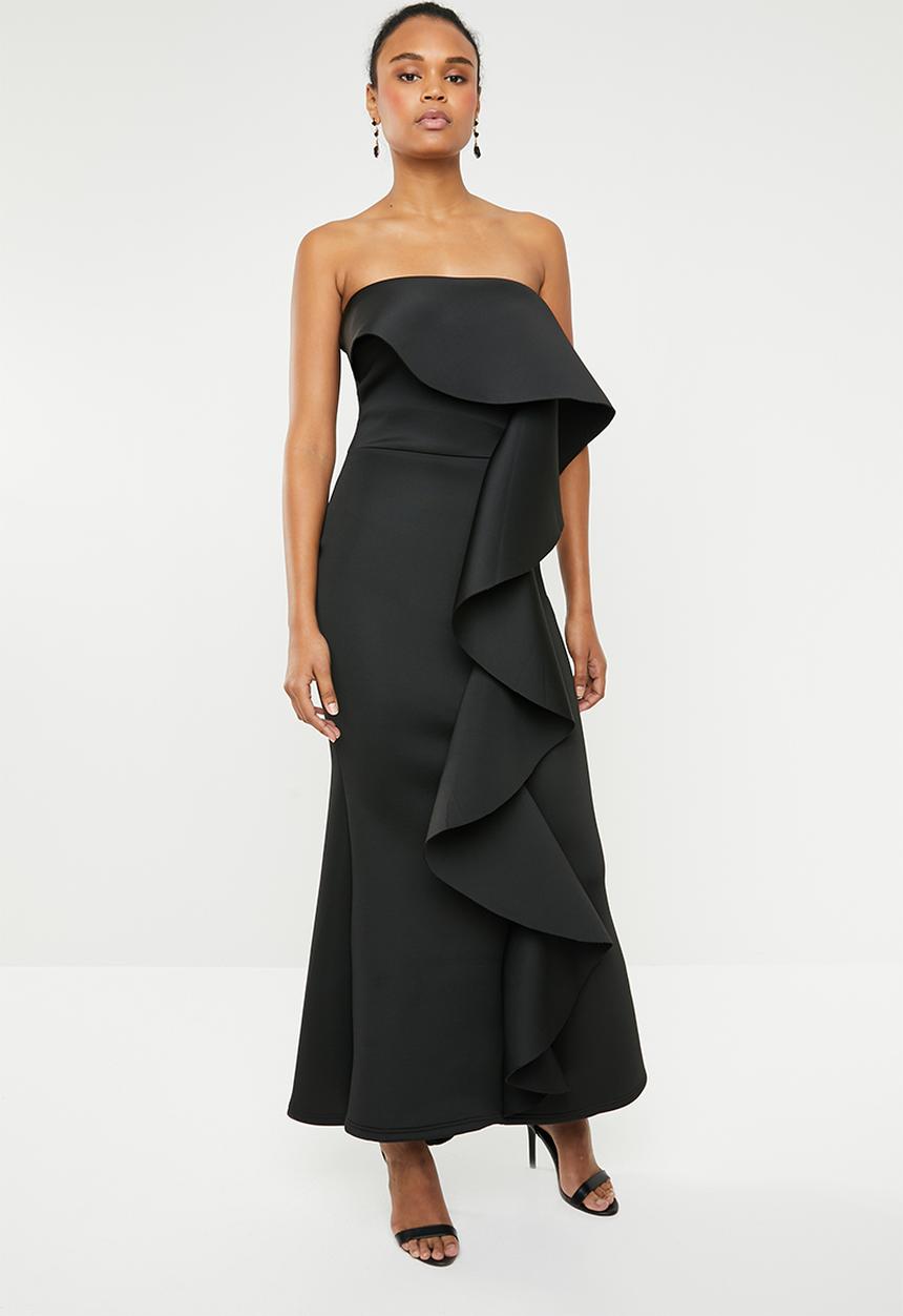 STYLE REPUBLIC - Ruffle detail maxi dress - black