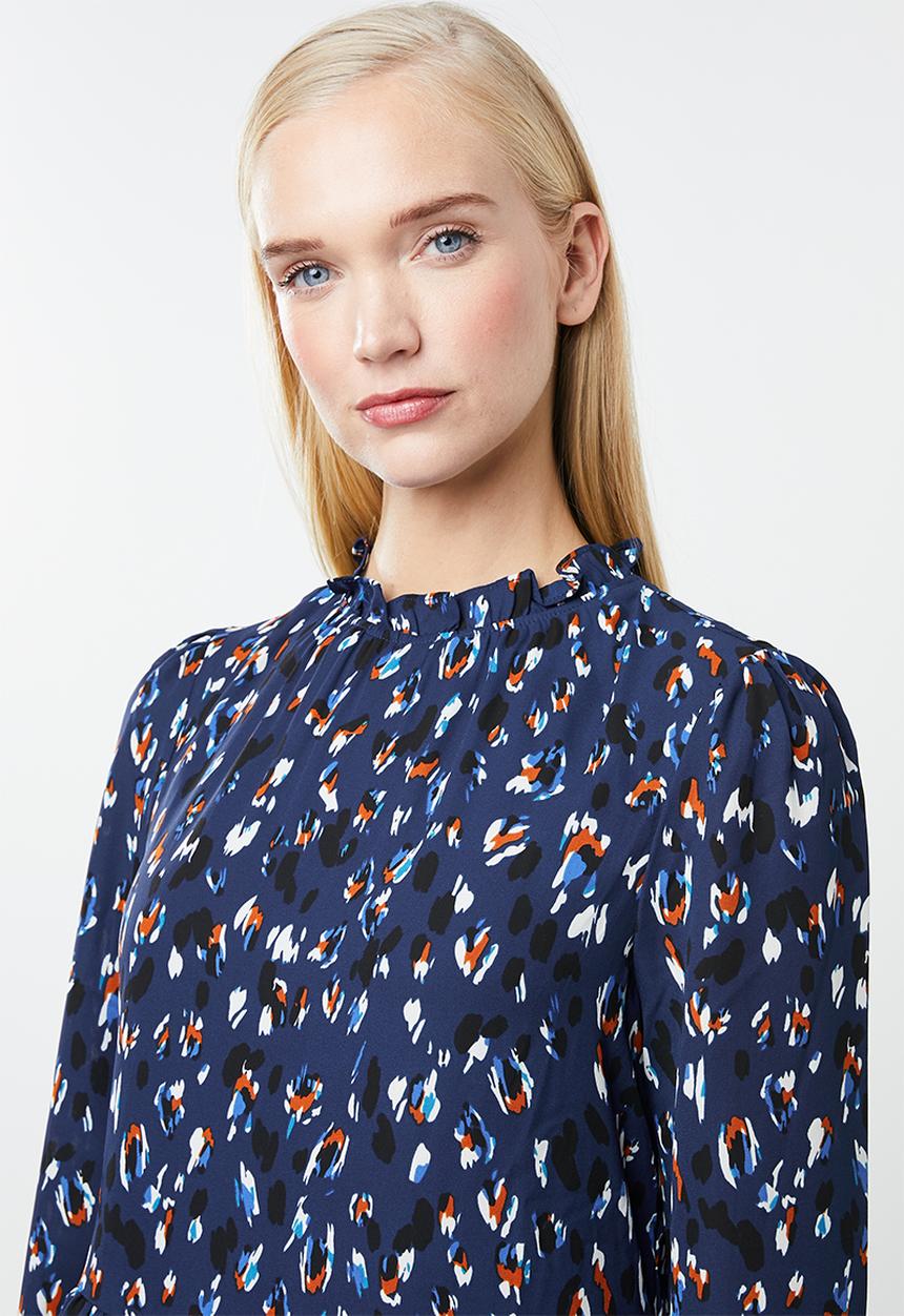 Vero Moda - Abbyshort print dress - blue