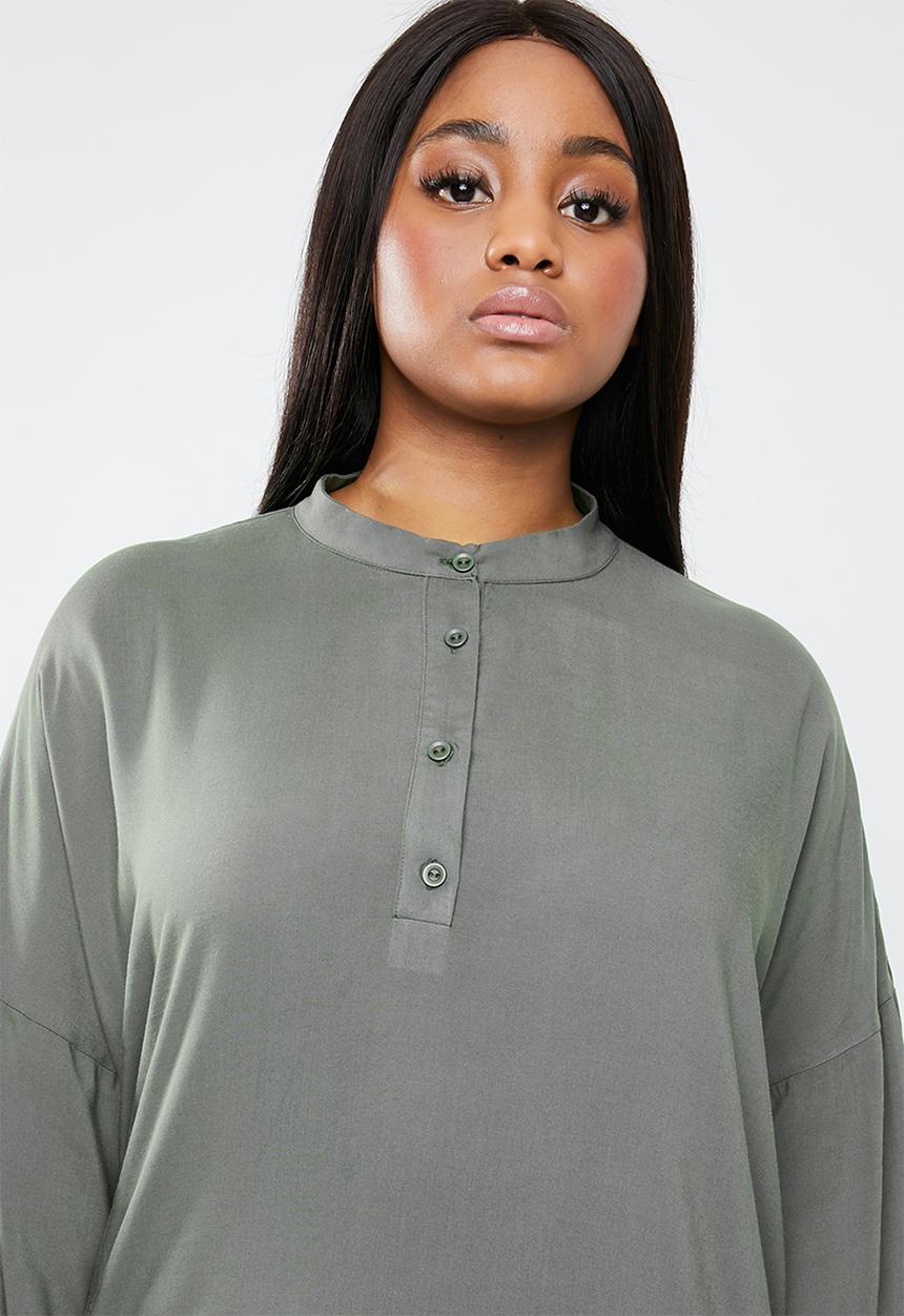 Superbalist - Tiered volume dress - khaki