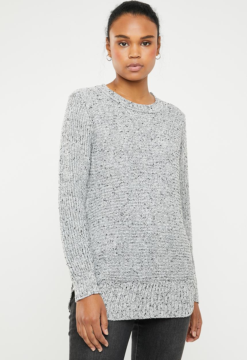 Revenge - Flecked ribbed sweater - grey