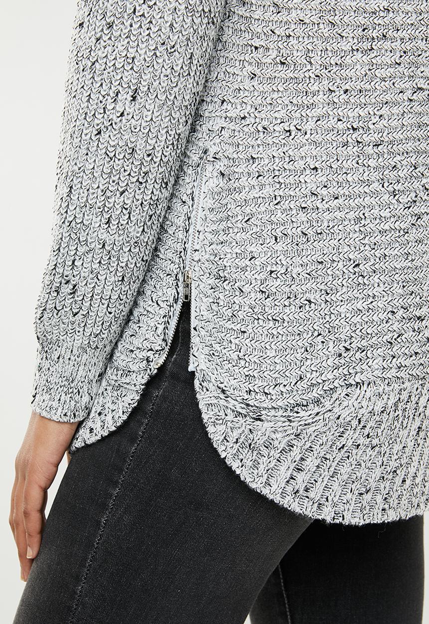 Revenge - Flecked ribbed sweater - grey