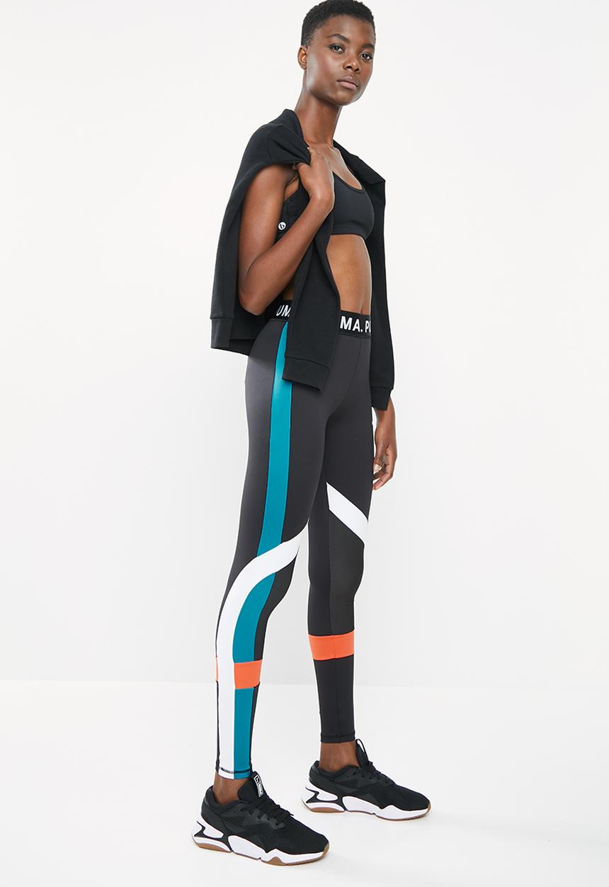 PUMA - Chase legging - black & blue