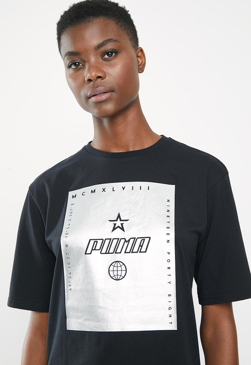 PUMA - Tz tee cotton - black