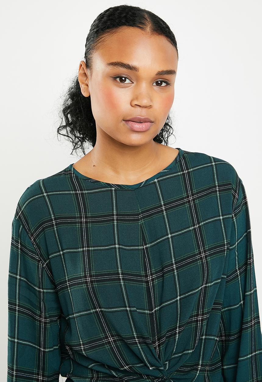 Superbalist - Knot front blouse - green 