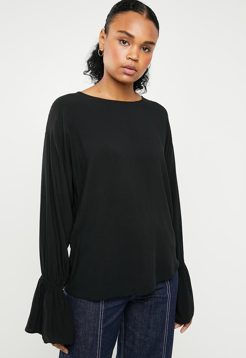 Superbalist - Drop shoulder blouse - black