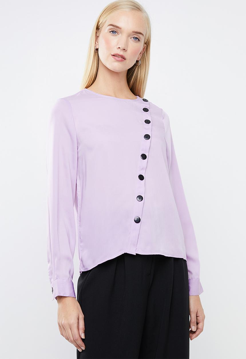 Vero Moda - Mbaya long sleeve midi top - purple