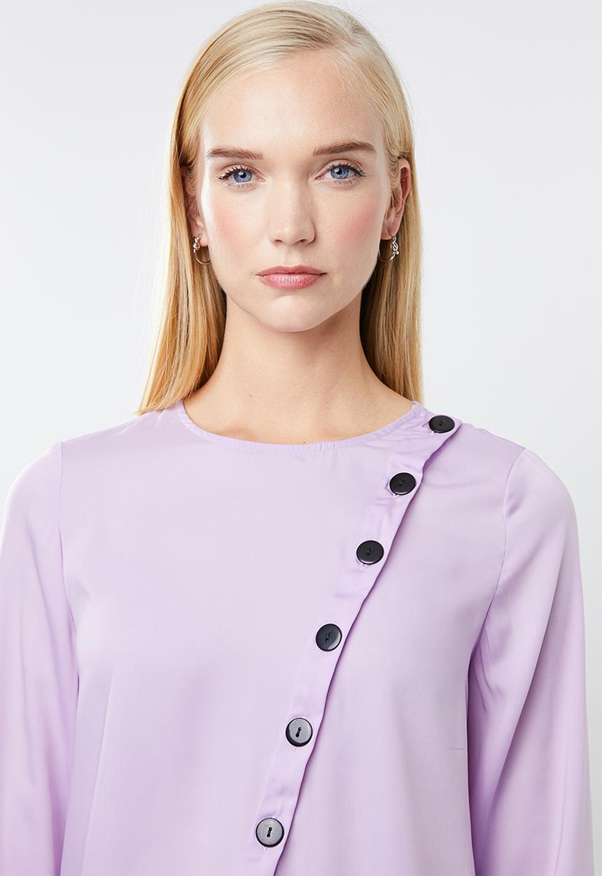 Vero Moda - Mbaya long sleeve midi top - purple