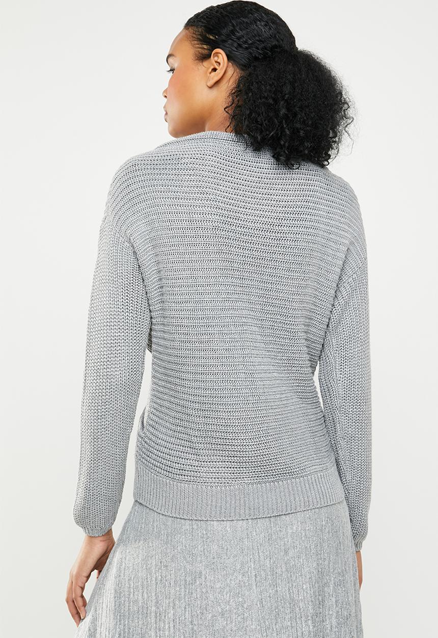STYLE REPUBLIC - Chunky wrap jersey - grey