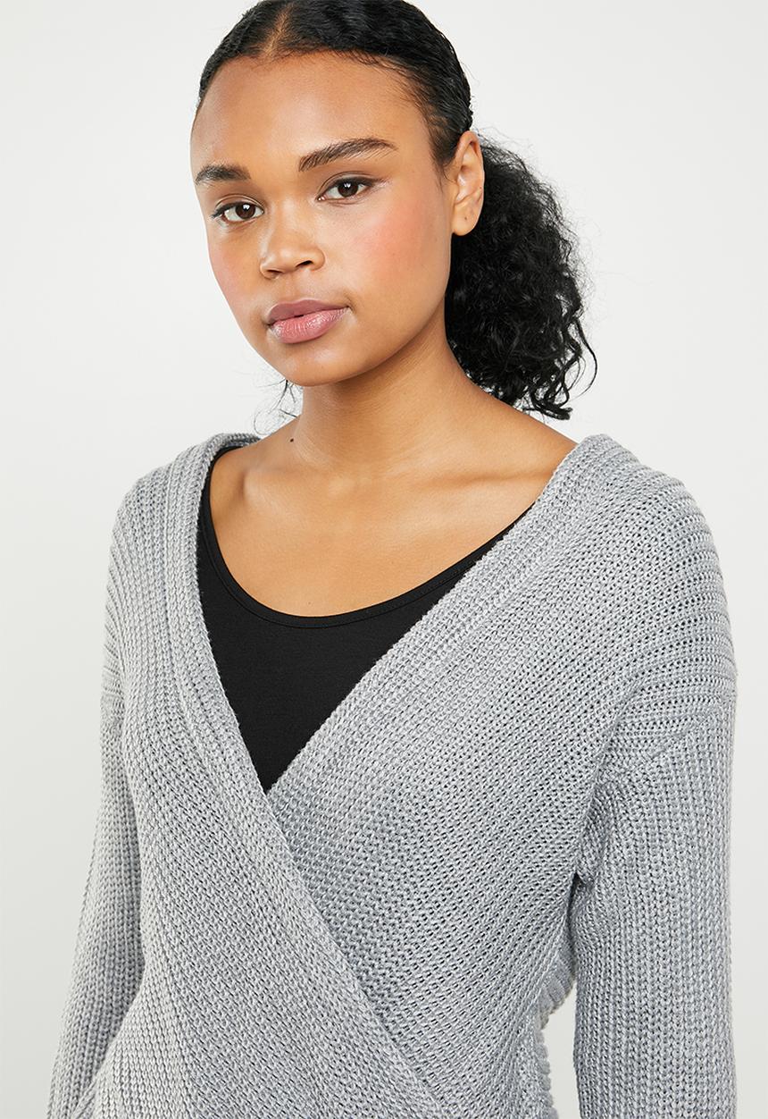STYLE REPUBLIC - Chunky wrap jersey - grey