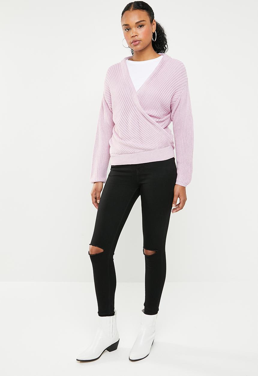 STYLE REPUBLIC - Chunky wrap jersey - purple