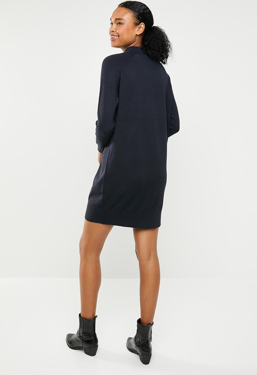 ONLY - Laura highneck knit dress - navy