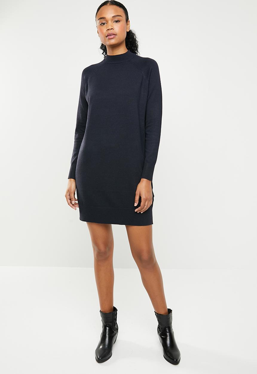 ONLY - Laura highneck knit dress - navy