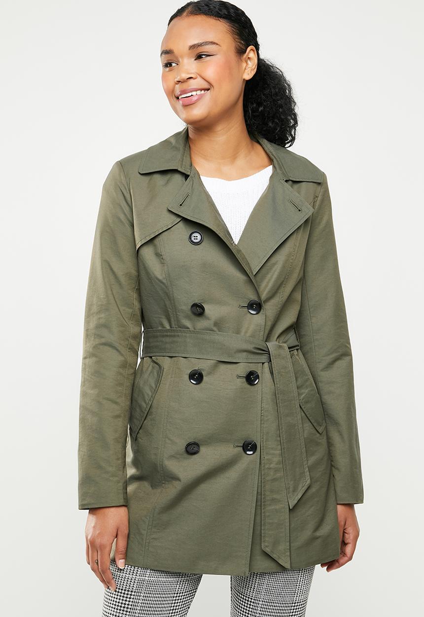 ONLY - Laura trench coat - green