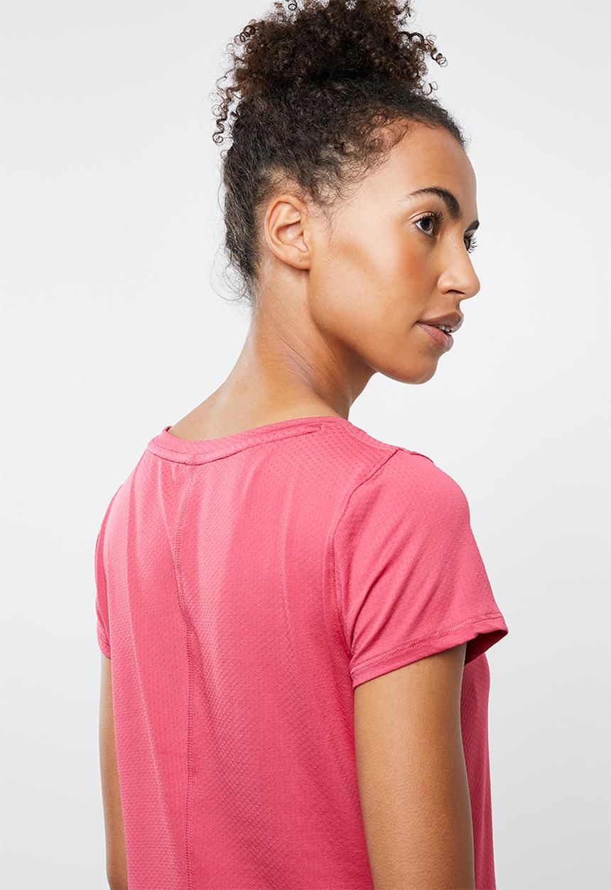 Under Armour - Short sleeve tee - pink and silver