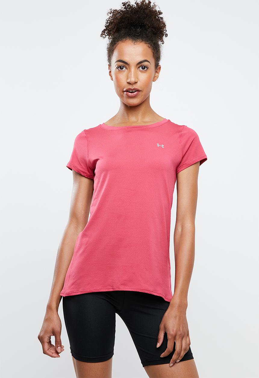 Under Armour - Short sleeve tee - pink and silver