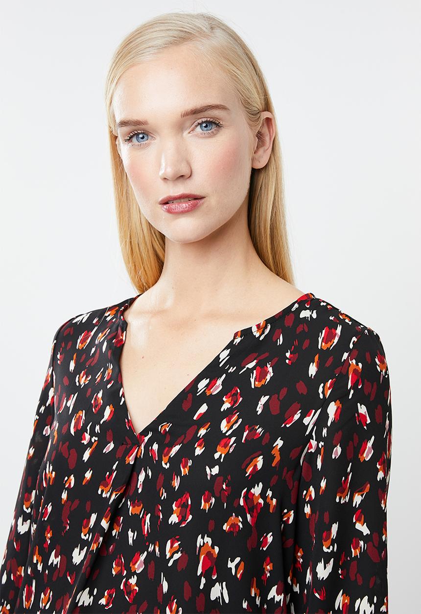 Vero Moda - Abber zigga top - black & red