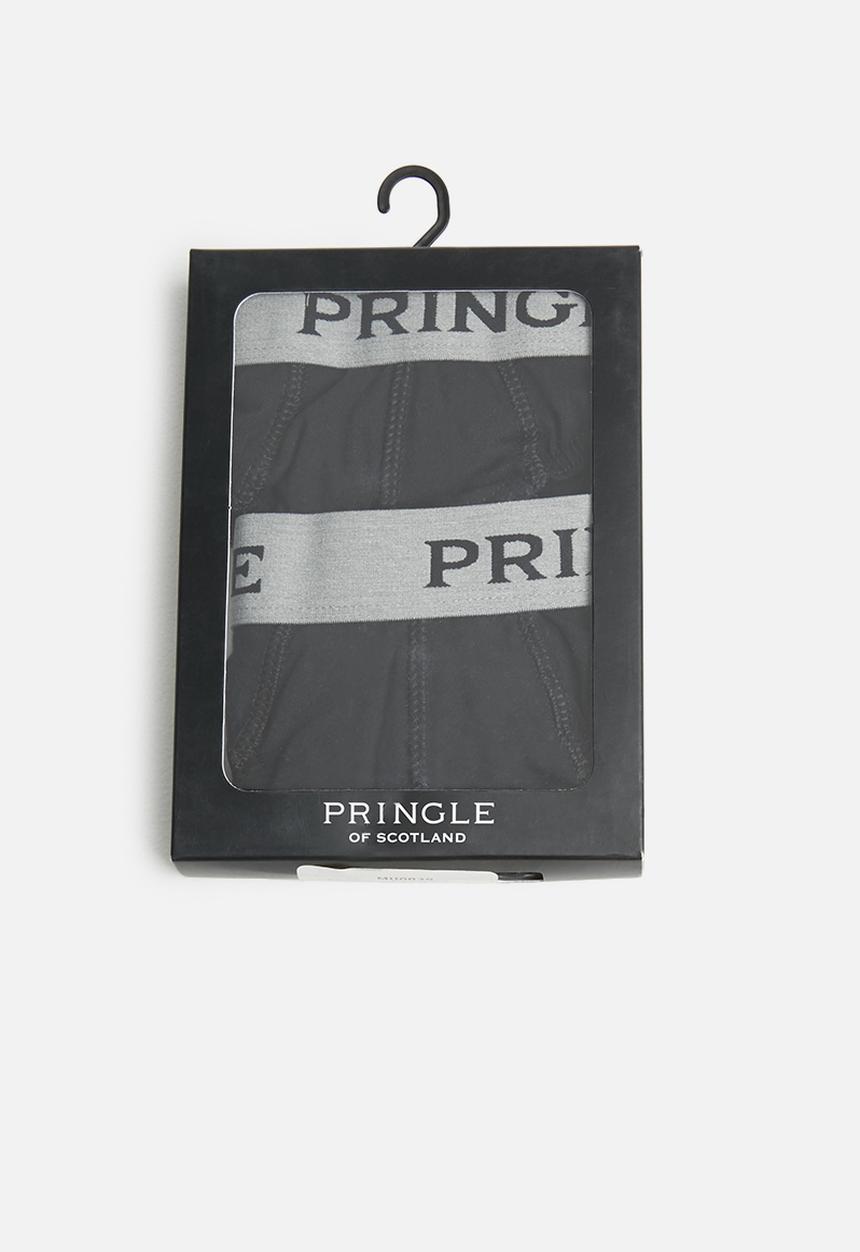 Pringle of Scotland - George 2 pack plain briefs - black