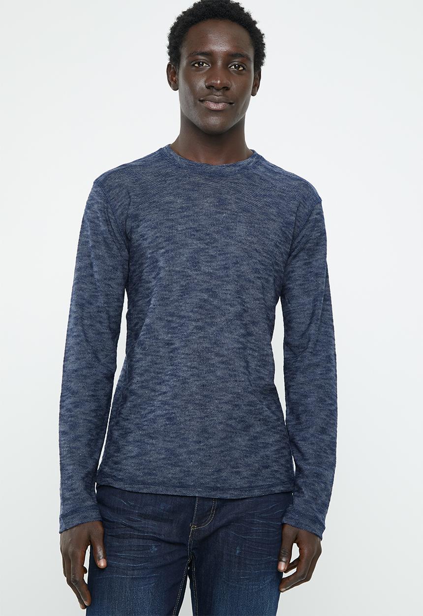 Brave Soul - Mata crew neck sweater - navy