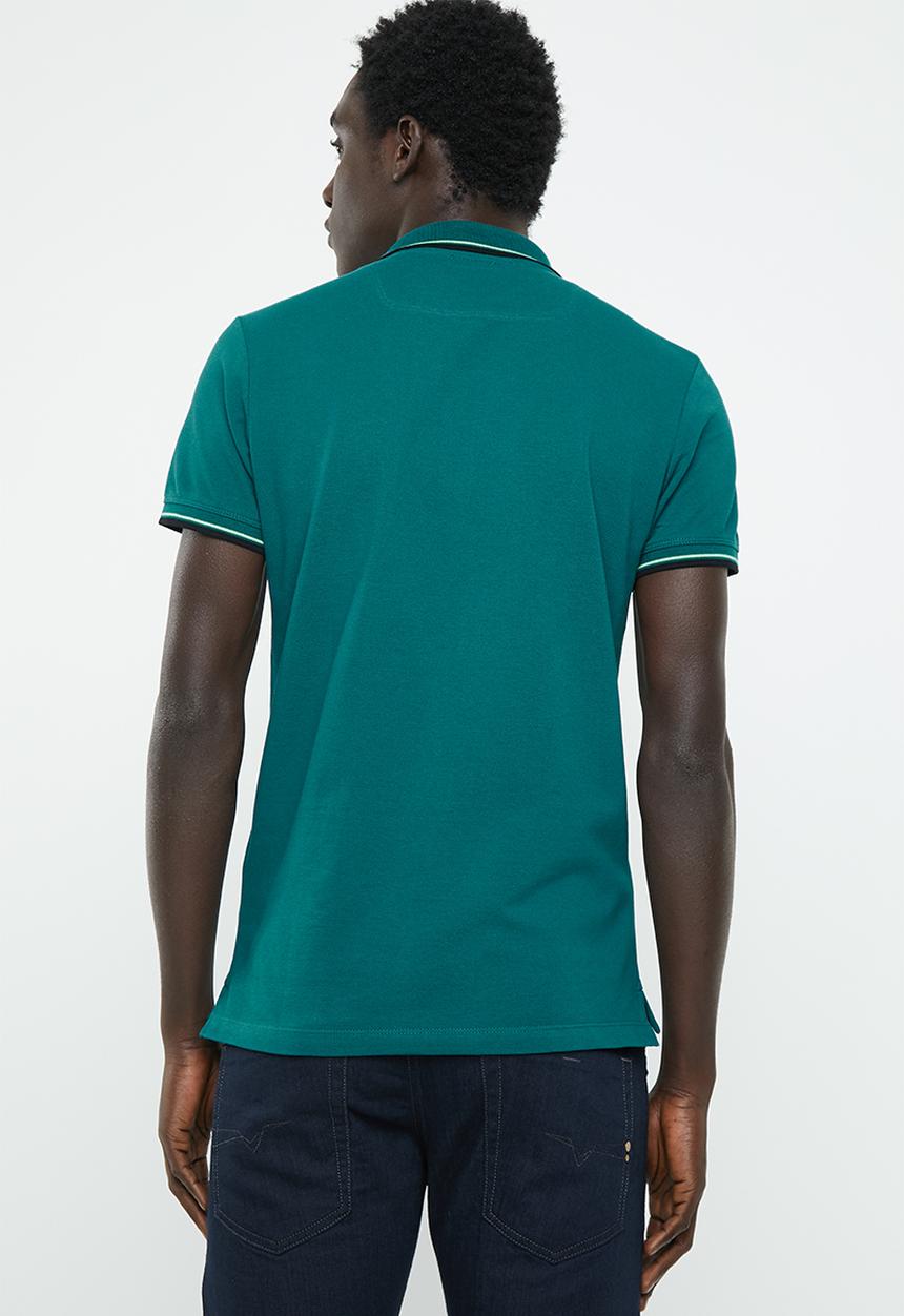 Diesel  - T-randy broken polo - green