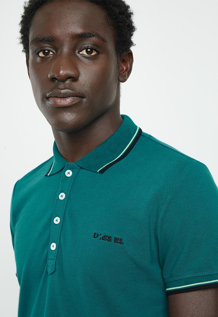 Diesel  - T-randy broken polo - green
