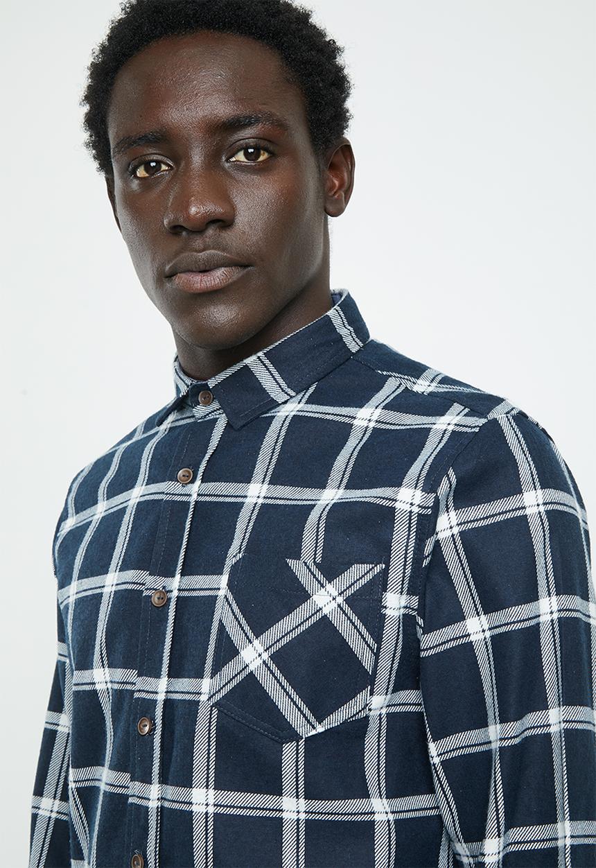 Brave Soul - Mendell shirt - navy