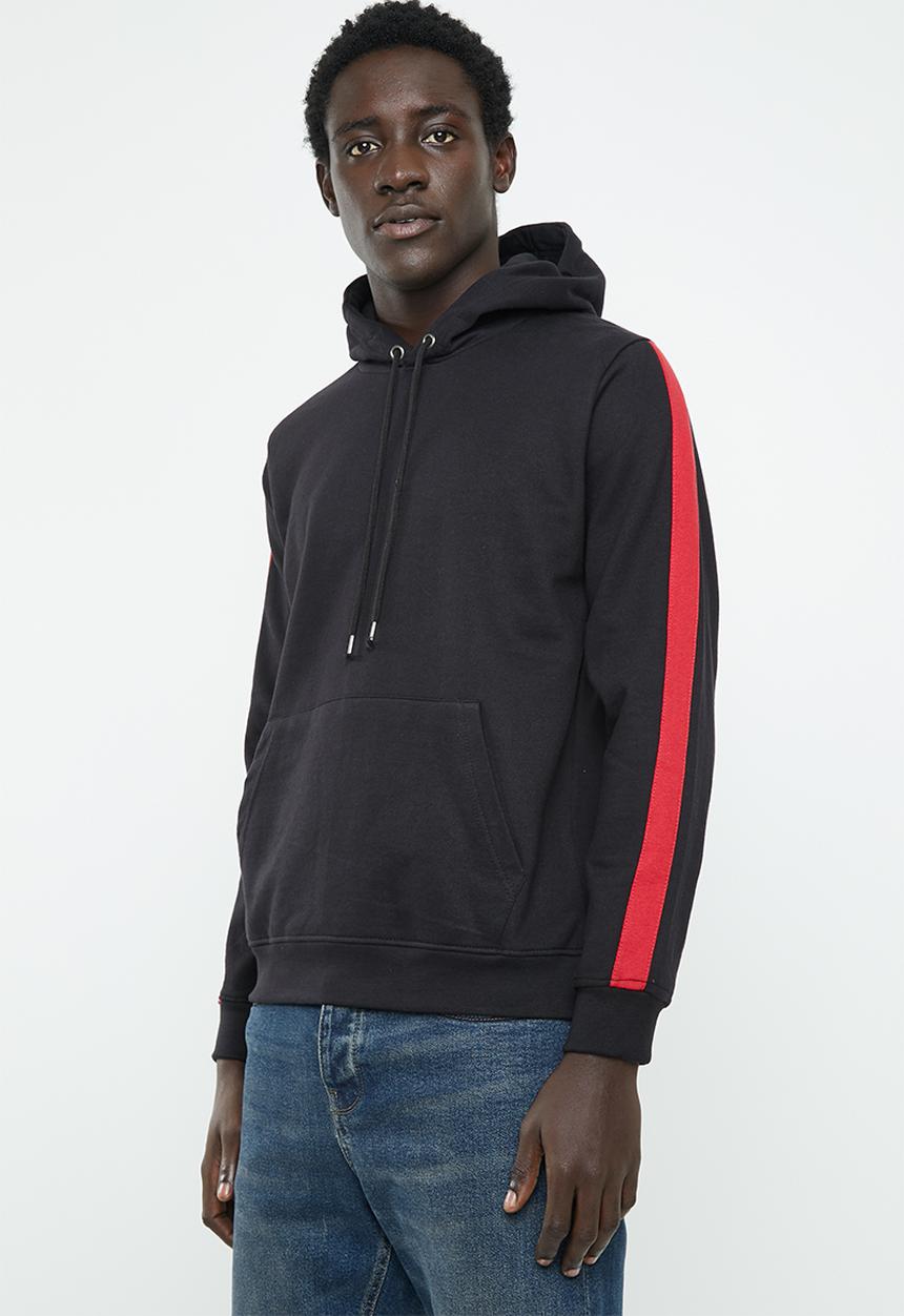 Brave Soul - Majestic striped hoodie - black