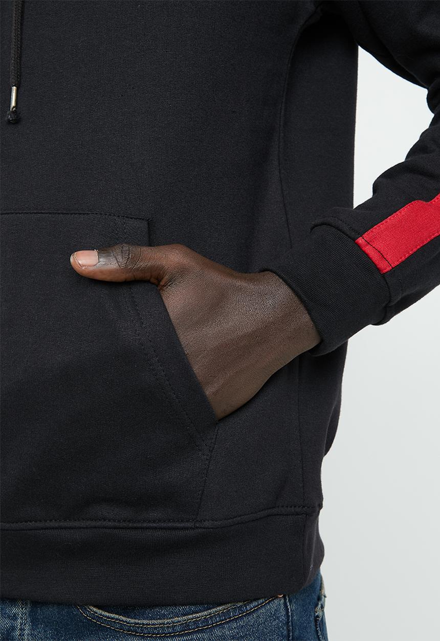 Brave Soul - Majestic striped hoodie - black
