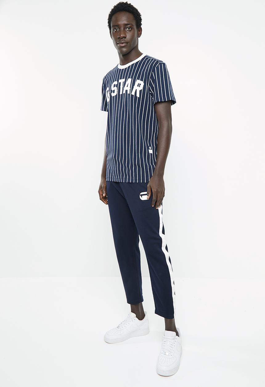 G-STAR - Wabash short sleeve tee - blue & white 