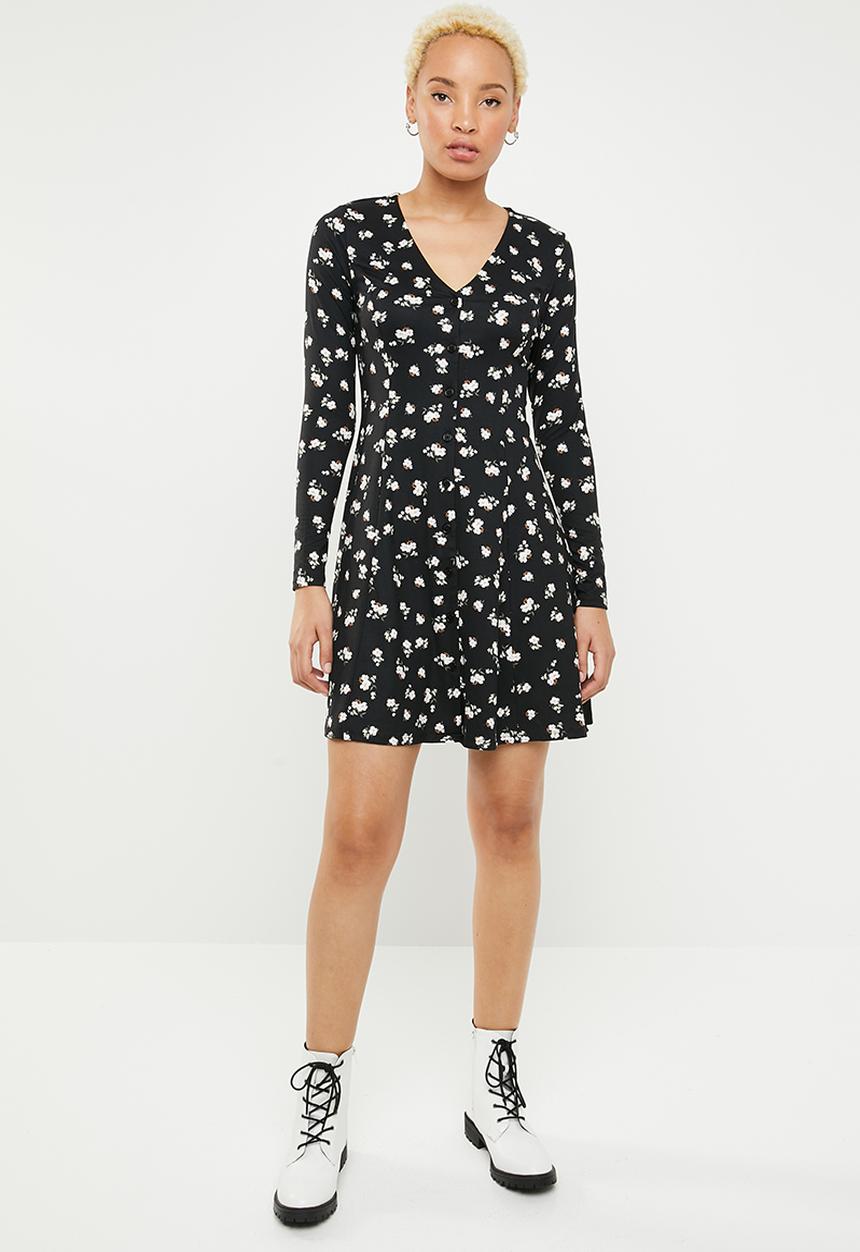 New Look - Betsy button down dress - black