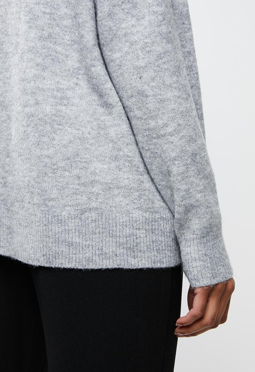 edit - Boxy wide hemline sweater - grey
