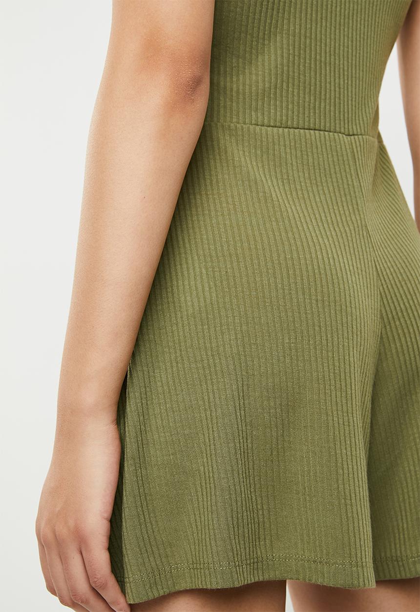 Cotton On - Ronnie strappy playsuit - khaki