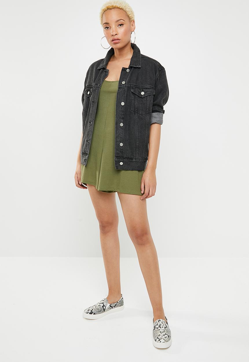 Cotton On - Ronnie strappy playsuit - khaki