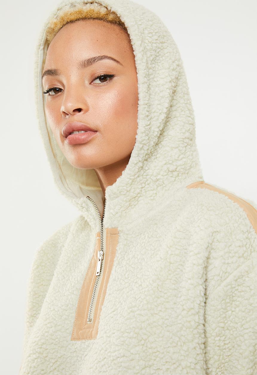 Cotton On - Oversize polar fleece top - cream