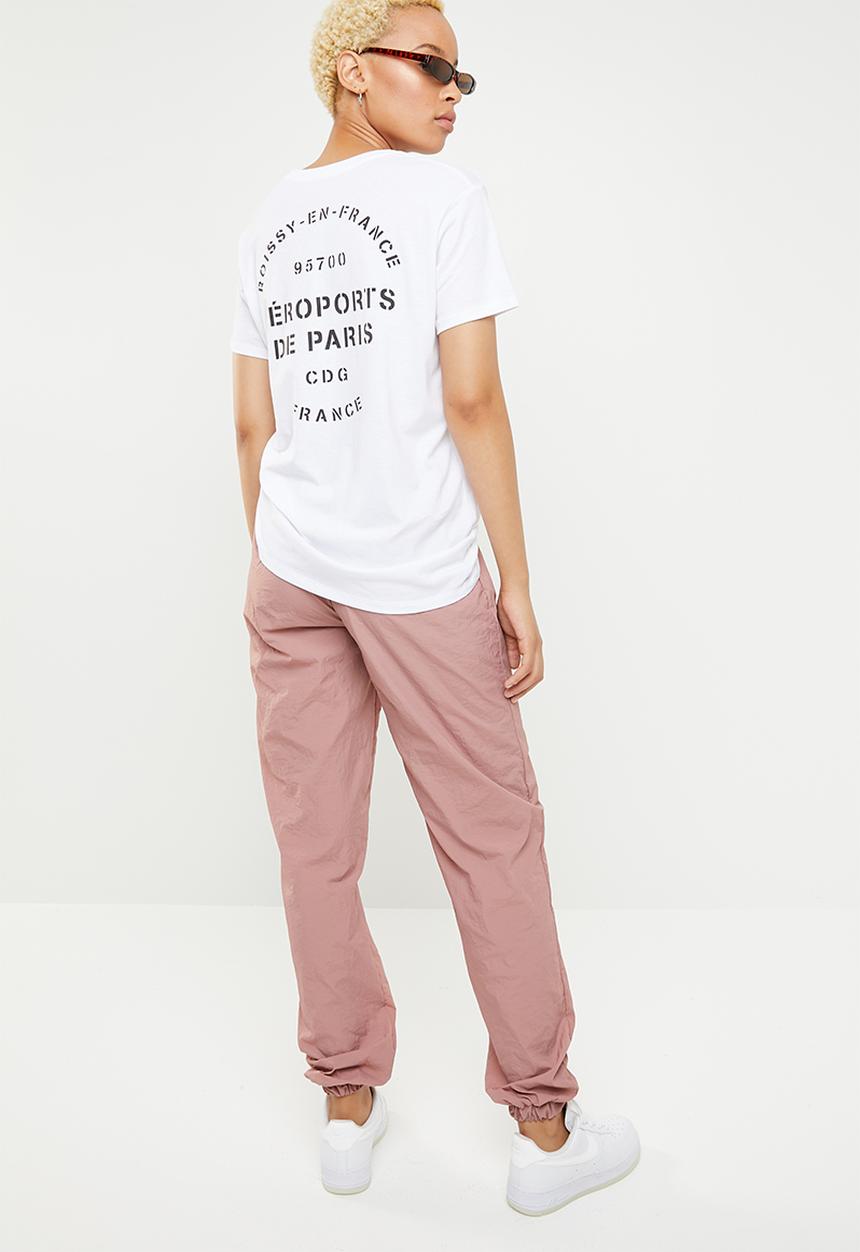 Cotton On - Classic slogan aerosports tee - white