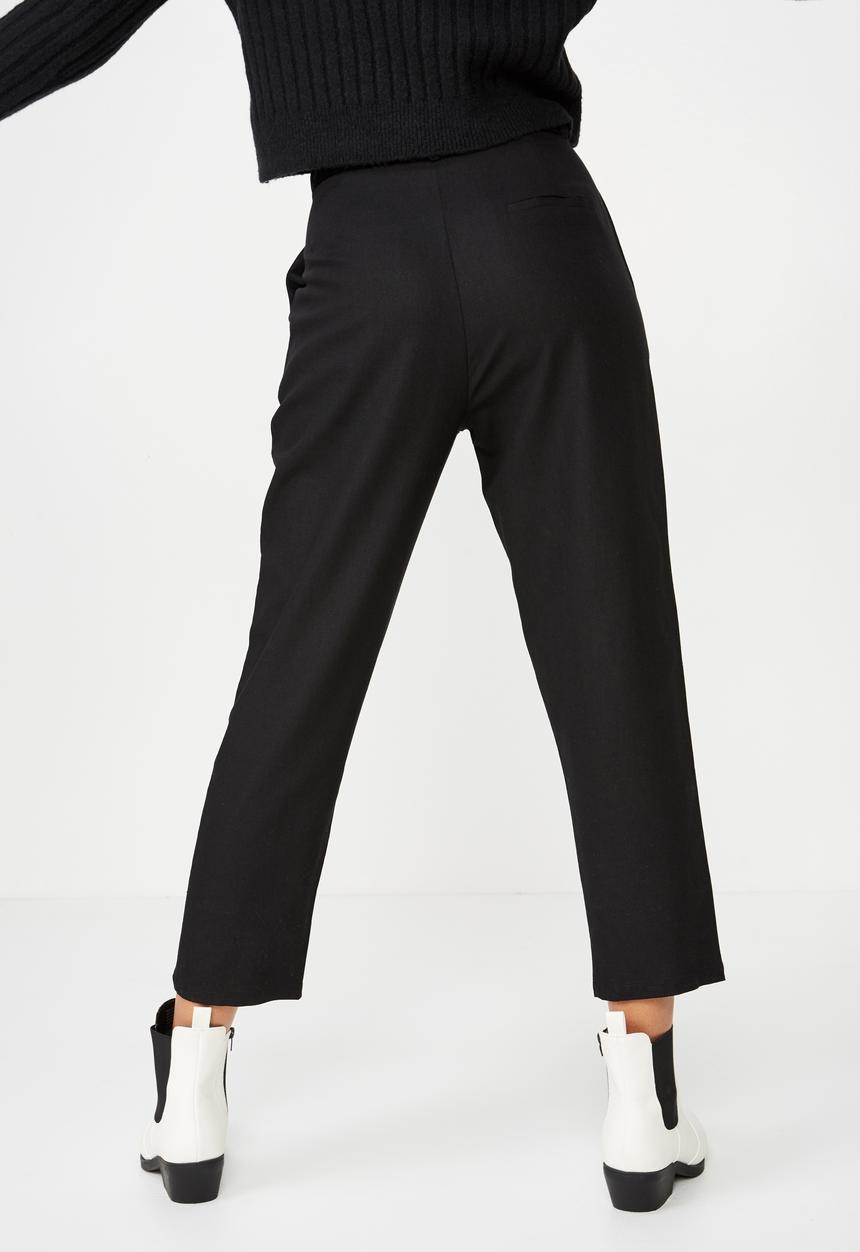 Cotton On - Jacklyn buckle pants - black