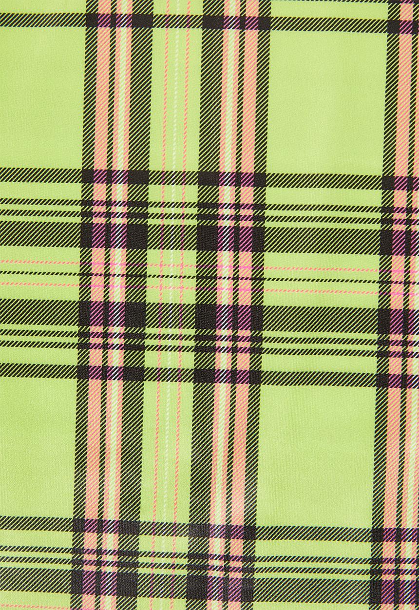 Missguided - Check mini - green
