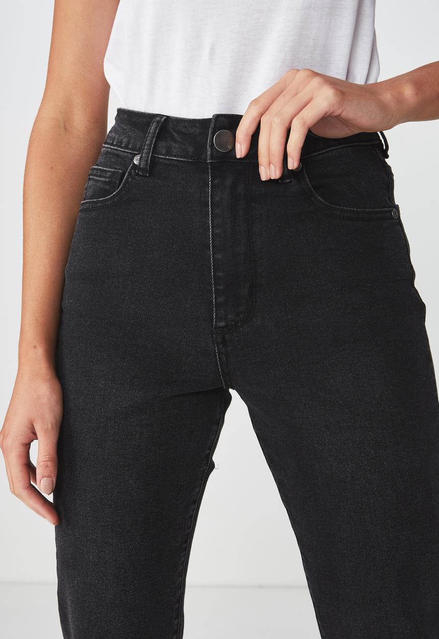 Cotton On - Stretch mom jeans - black