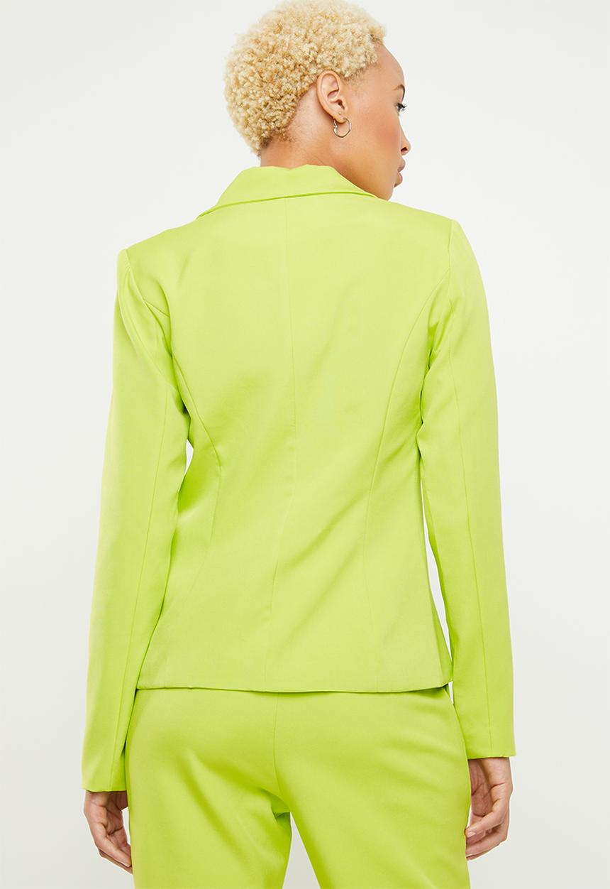 Missguided - Tie front blazer - lime