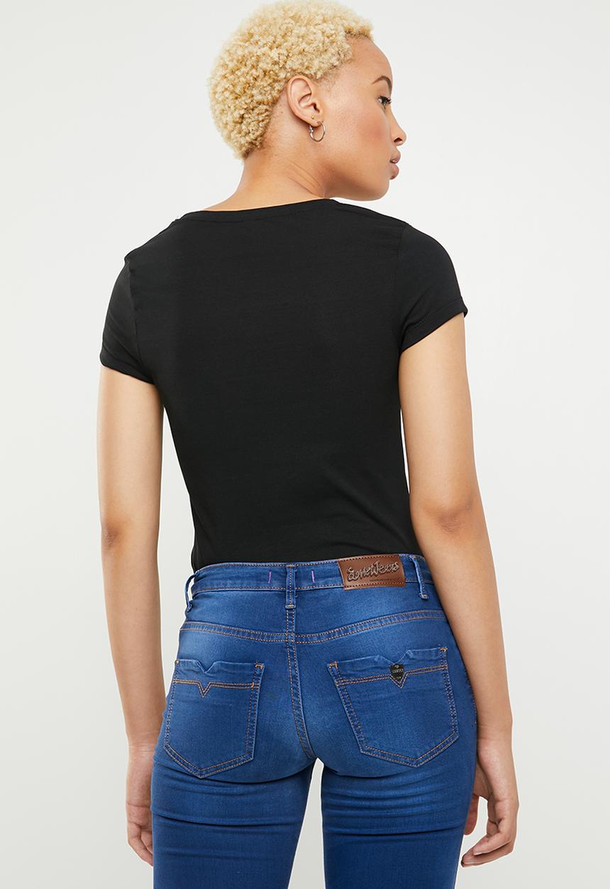 SOVIET - Crew neck tee - black