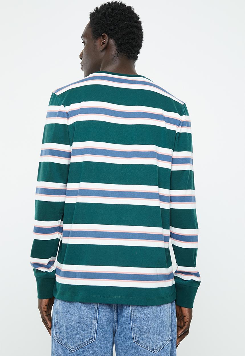 Jack & Jones - Cooper long sleeve striped tee - multi