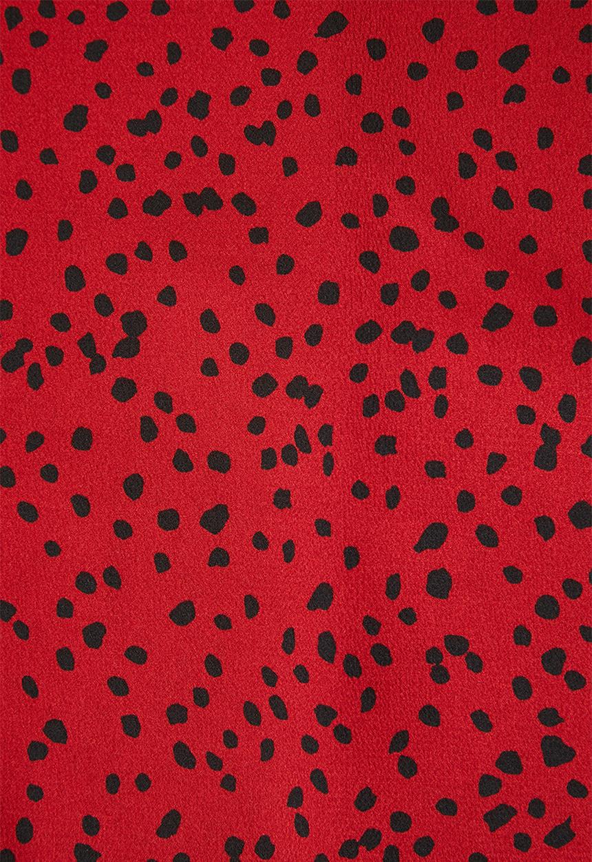 Missguided - Printed a line maxi skirt - red