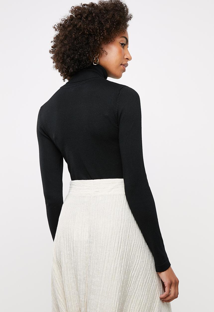 edit - Classic poloneck - black