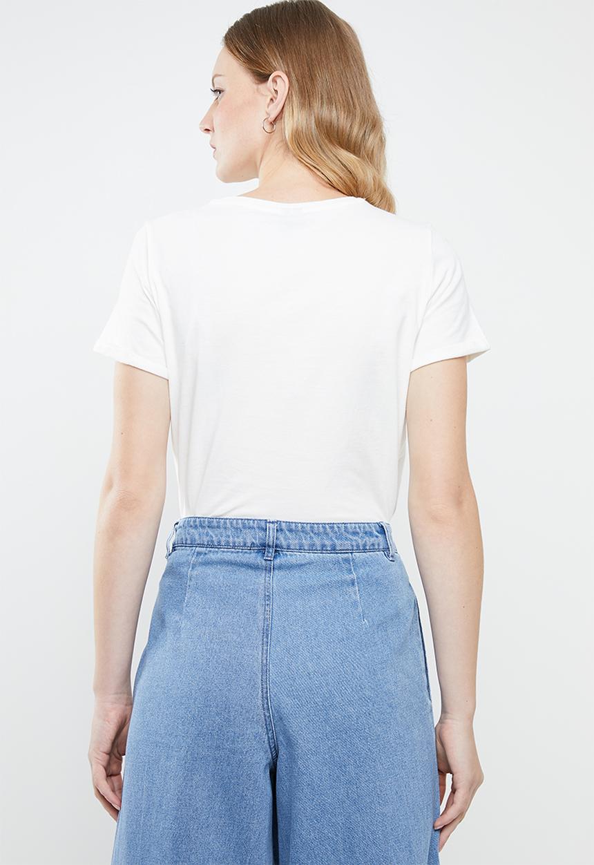 Vero Moda - Gloria shoes t-shirt - off white