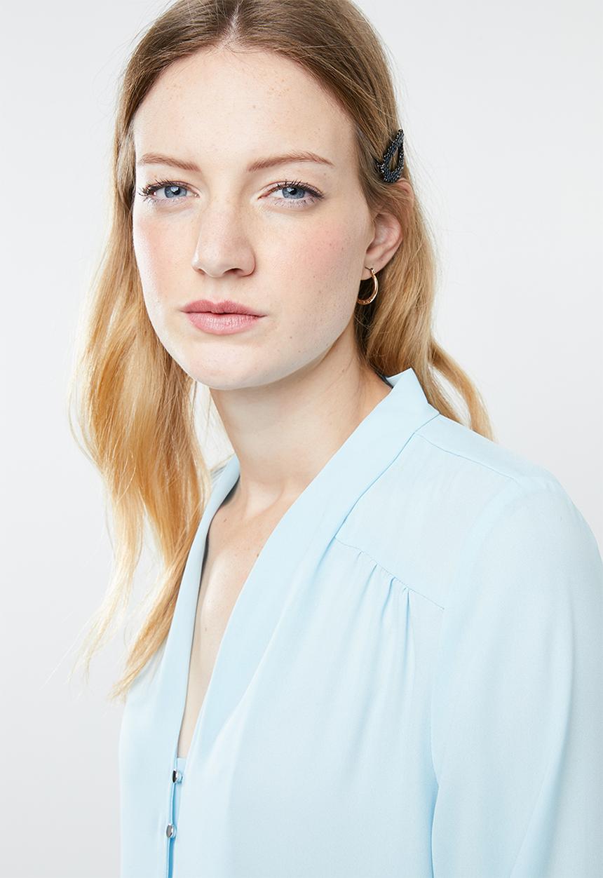 Vero Moda - Manja v-neck shirt - blue