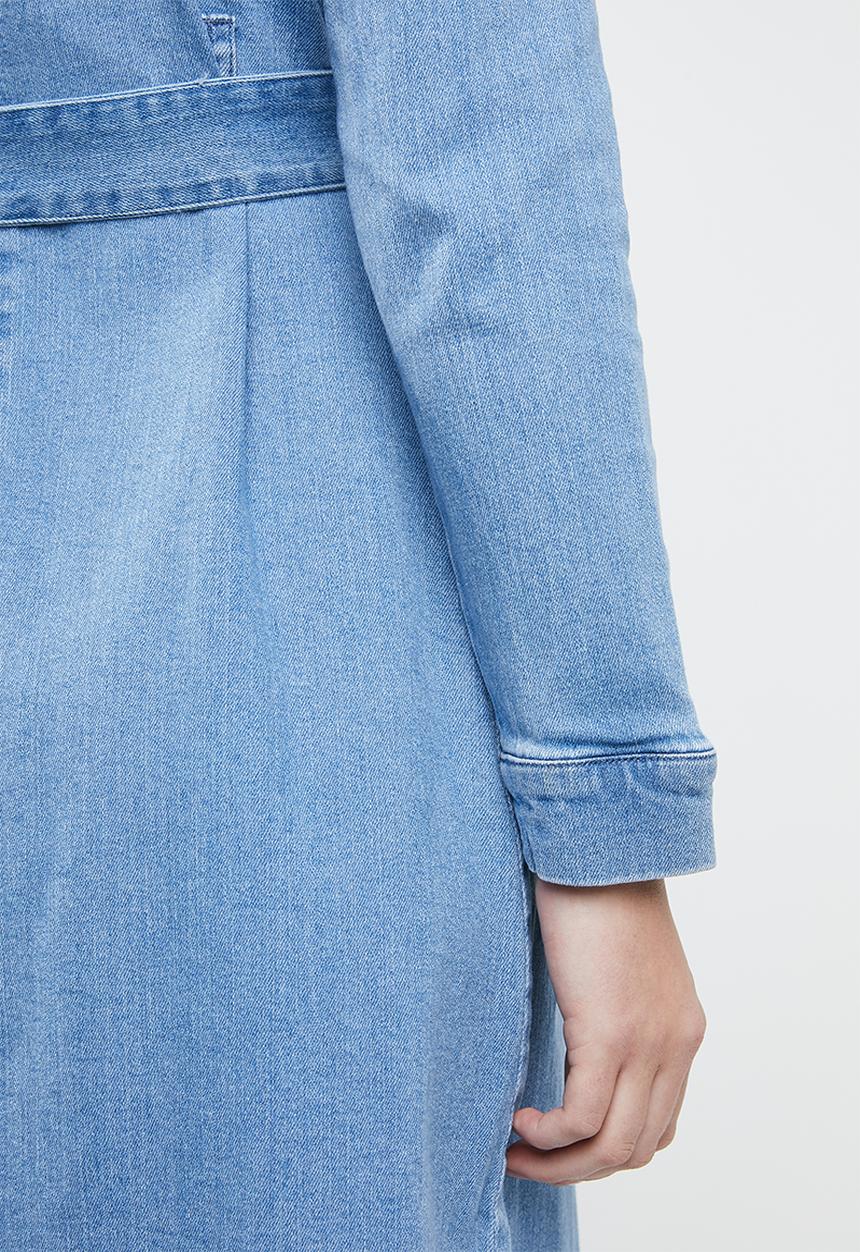 Vero Moda - Julia belted denim dress - blue