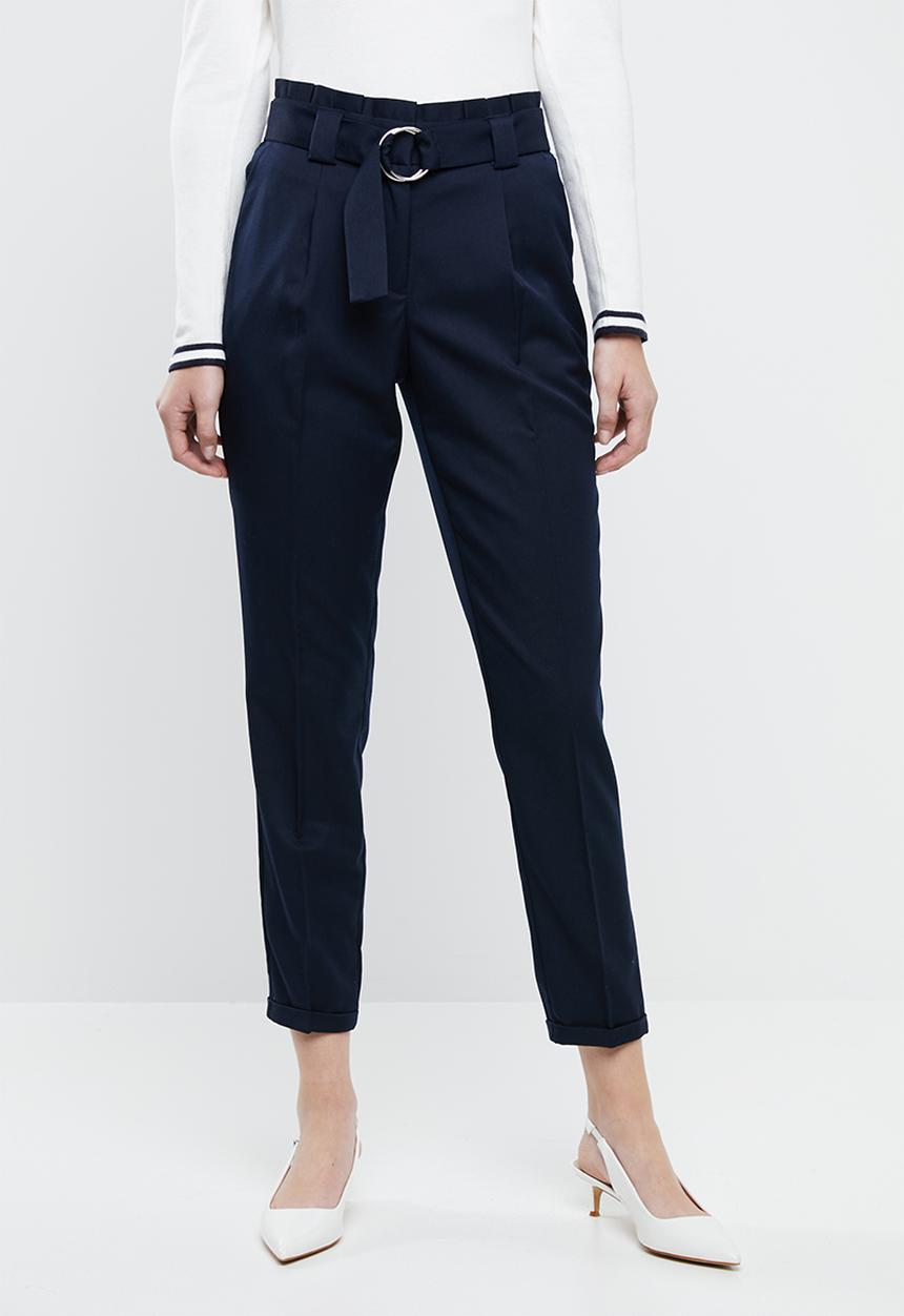 Vero Moda - Delfina highwaisted ankle pants - navy