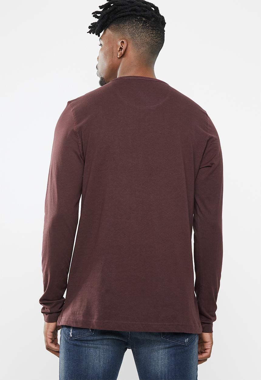 Brave Soul - Prague tee - burgundy